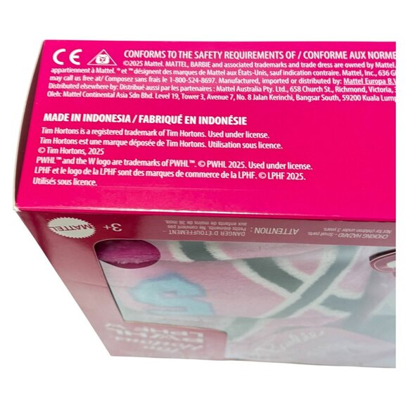 Tim Hortons Box Set PWHL Barbie Hockey Player Doll & Blanket Blonde New Ltd Ed - Picture 8 of 10